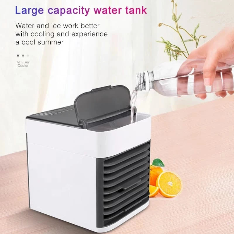 Mini Ar Condicionado Portátil Arctic Air Cooler Umidificador Climatizador Luz Led